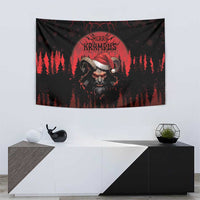 Merry Krampus Tapestry Dark Grunge Christmas - Wonder Print Shop