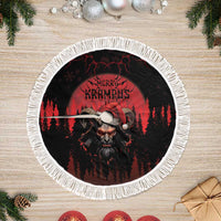 Merry Krampus Tree Skirt Dark Grunge Christmas - Wonder Print Shop