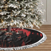 Merry Krampus Tree Skirt Dark Grunge Christmas - Wonder Print Shop