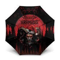 Merry Krampus Umbrella Dark Grunge Christmas - Wonder Print Shop