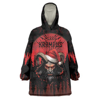 Merry Krampus Wearable Blanket Hoodie Dark Grunge Christmas - Wonder Print Shop