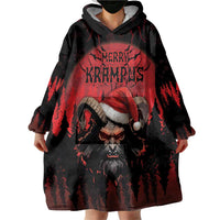 Merry Krampus Wearable Blanket Hoodie Dark Grunge Christmas - Wonder Print Shop
