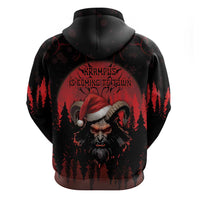 Merry Krampus Zip Hoodie Dark Grunge Christmas - Wonder Print Shop