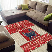 Yule Cat And Yule Lads Area Rug Cute Retro Style - Wonder Print Shop