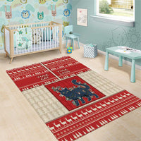 Yule Cat And Yule Lads Area Rug Cute Retro Style - Wonder Print Shop