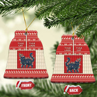 Yule Cat And Yule Lads Ceramic Ornament Cute Retro Style - Wonder Print Shop