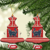 Yule Cat And Yule Lads Ceramic Ornament Cute Retro Style - Wonder Print Shop