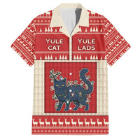 Yule Cat And Yule Lads Family Matching Long Sleeve Bodycon Dress and Hawaiian Shirt Cute Retro Style - Wonder Print Shop