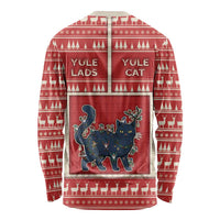 Yule Cat And Yule Lads Long Sleeve Shirt Cute Retro Style - Wonder Print Shop