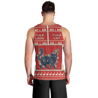 Yule Cat And Yule Lads Men Tank Top Cute Retro Style - Wonder Print Shop