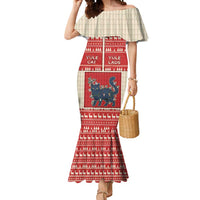 Yule Cat And Yule Lads Mermaid Dress Cute Retro Style - Wonder Print Shop