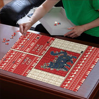 Yule Cat And Yule Lads Puzzle Cute Retro Style - Wonder Print Shop