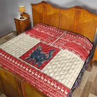 Yule Cat And Yule Lads Quilt Cute Retro Style - Wonder Print Shop