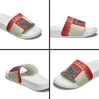 Yule Cat And Yule Lads Slide Sandals Cute Retro Style - Wonder Print Shop