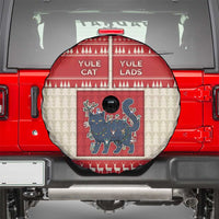 Yule Cat And Yule Lads Spare Tire Cover Cute Retro Style - Wonder Print Shop