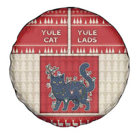 Yule Cat And Yule Lads Spare Tire Cover Cute Retro Style - Wonder Print Shop