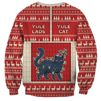 Yule Cat And Yule Lads Sweatshirt Cute Retro Style - Wonder Print Shop