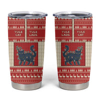 Yule Cat And Yule Lads Tumbler Cup Cute Retro Style - Wonder Print Shop