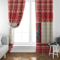 Yule Cat And Yule Lads Window Curtain Cute Retro Style - Wonder Print Shop