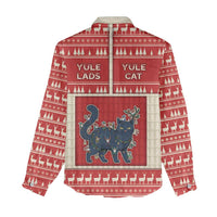Yule Cat And Yule Lads Women Casual Shirt Cute Retro Style - Wonder Print Shop