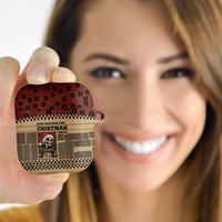 Skull Christmas AirPods Case Newspaper Retro Style - Wonder Print Shop