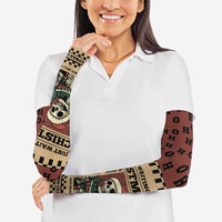 Skull Christmas Arm Sleeves Newspaper Retro Style - Wonder Print Shop
