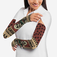 Skull Christmas Arm Sleeves Newspaper Retro Style - Wonder Print Shop
