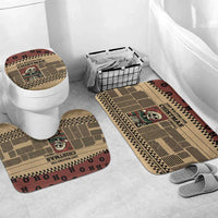 Skull Christmas Bathroom Set Newspaper Retro Style - Wonder Print Shop