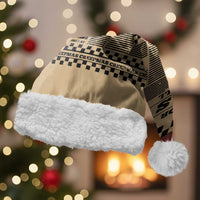 Skull Christmas Santa Hat Newspaper Retro Style - Wonder Print Shop