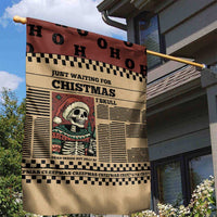 Skull Christmas Garden Flag Newspaper Retro Style - Wonder Print Shop