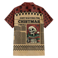 Skull Christmas Hawaiian Shirt Newspaper Retro Style - Wonder Print Shop