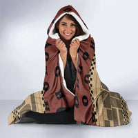 Skull Christmas Hooded Blanket Newspaper Retro Style - Wonder Print Shop