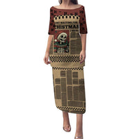 Skull Christmas Puletasi Newspaper Retro Style - Wonder Print Shop