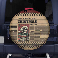 Skull Christmas Spare Tire Cover Newspaper Retro Style - Wonder Print Shop