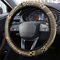 Skull Christmas Steering Wheel Cover Newspaper Retro Style - Wonder Print Shop