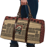 Skull Christmas Travel Bag Newspaper Retro Style - Wonder Print Shop