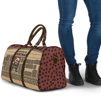 Skull Christmas Travel Bag Newspaper Retro Style - Wonder Print Shop