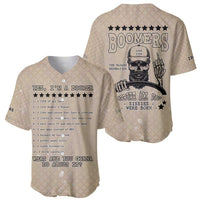 Baby Boomers Baseball Jersey The Badass Generation Retro Style - Wonder Print Shop