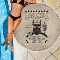 Baby Boomers Beach Blanket The Badass Generation Retro Style - Wonder Print Shop