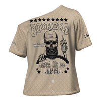 Baby Boomers Cross Shoulder Shirt The Badass Generation Retro Style - Wonder Print Shop