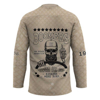 Baby Boomers Hockey Jersey The Badass Generation Retro Style - Wonder Print Shop