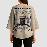 Baby Boomers Kimono Sleeve Blouse The Badass Generation Retro Style - Wonder Print Shop