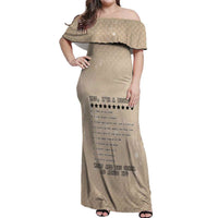 Baby Boomers Off Shoulder Maxi Dress The Badass Generation Retro Style - Wonder Print Shop