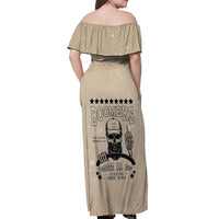Baby Boomers Off Shoulder Maxi Dress The Badass Generation Retro Style - Wonder Print Shop