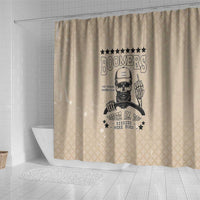 Baby Boomers Shower Curtain The Badass Generation Retro Style - Wonder Print Shop