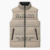 Baby Boomers Sleeveless Puffer Jacket The Badass Generation Retro Style - Wonder Print Shop
