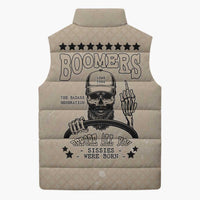 Baby Boomers Sleeveless Puffer Jacket The Badass Generation Retro Style - Wonder Print Shop