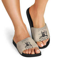 Baby Boomers Slide Sandals The Badass Generation Retro Style - Wonder Print Shop