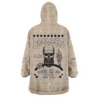 Baby Boomers Wearable Blanket Hoodie The Badass Generation Retro Style - Wonder Print Shop