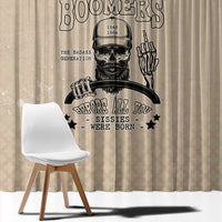 Baby Boomers Window Curtain The Badass Generation Retro Style - Wonder Print Shop